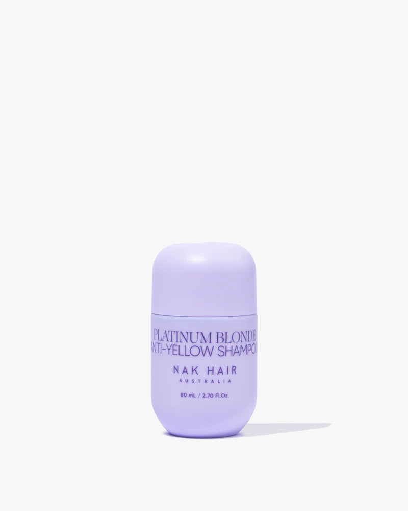 NAK Signature Platinum Blonde Anti-Yellow Shampoo 80ml Shampoo/Conditioner NAK
