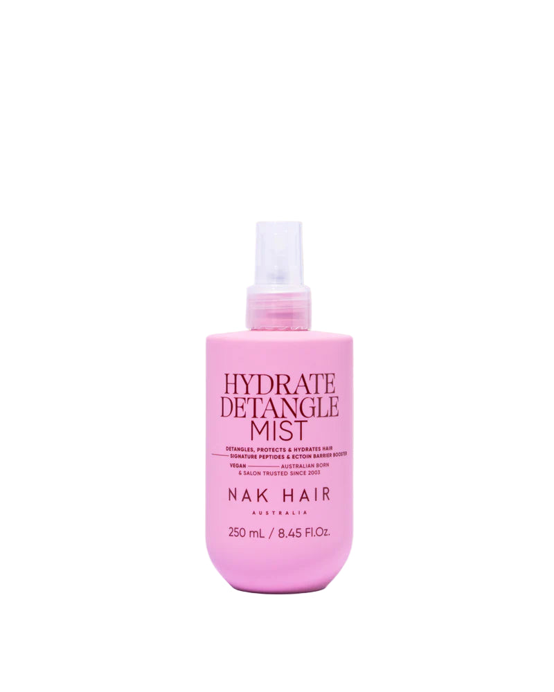 NAK Signature Hydrate Detangle Mist 250ml Hair Styling Product NAK
