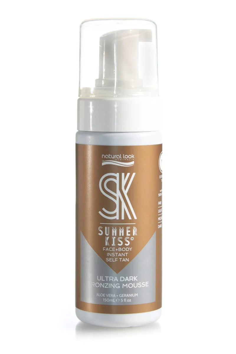 Natural Look Summer Kiss Face + Body Ultra Dark Bronzing Mousse 150ml