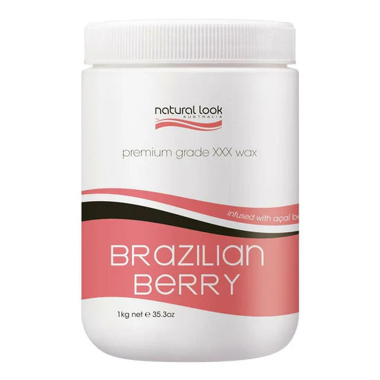 Natural Look Brazilian Berry Strip Wax Tub 1kg