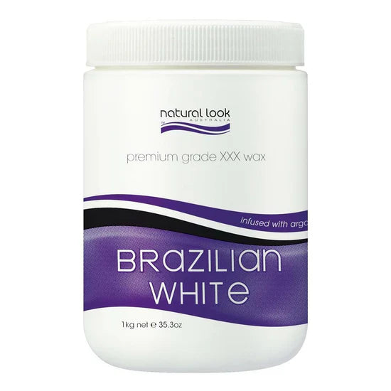 Natural Look Brazilian White Strip Wax Tub 1kg