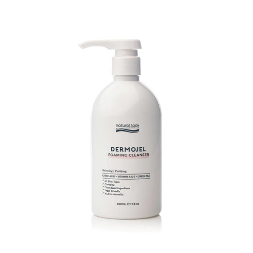 Natural Look Dermojel foaming Cleanser 500ml Facial Products Natural Look
