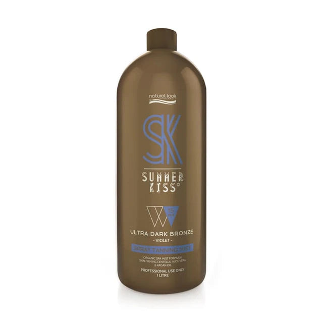 Natural Look Summer Kiss Ultra Dark Bronze Spray Tanning Mist 15% DHA - Violet 1L Tanning Natural Look