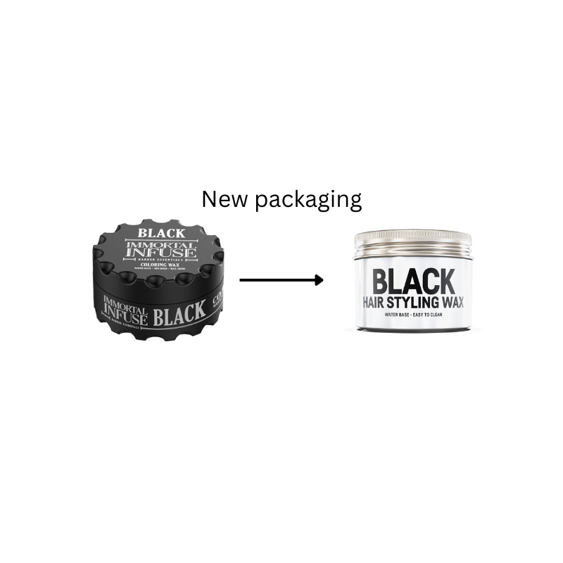 Immortal NYC Black Colouring Hair Styling Wax 100ml Hair Wax Immortal