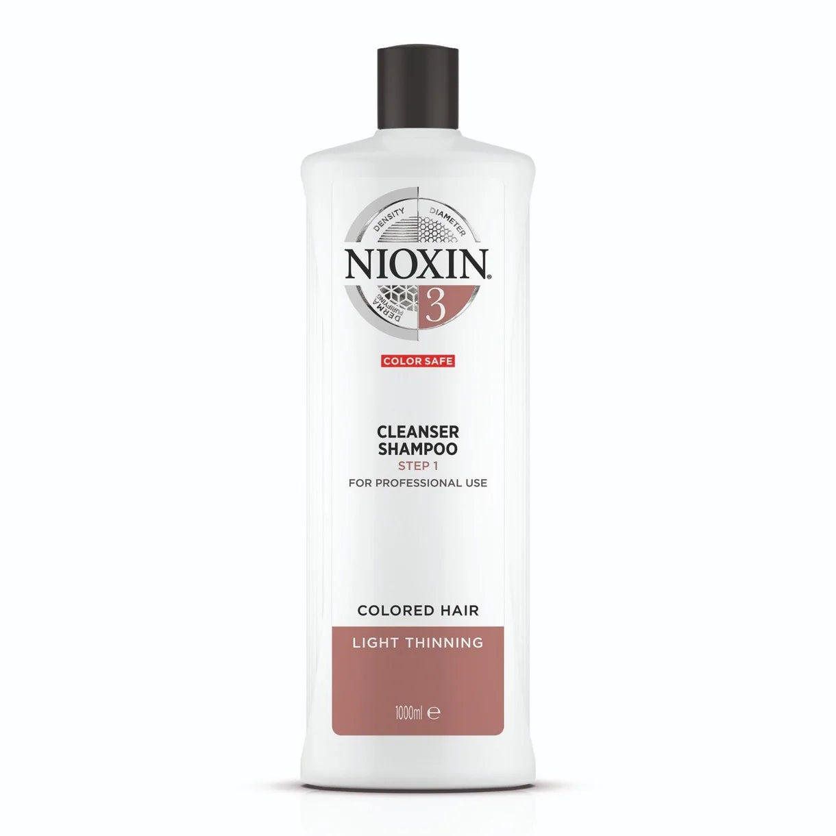 Nioxin System 3 Cleanser 1L Coloured Hair with Light Thinning Shampoo/Conditioner Nioxin