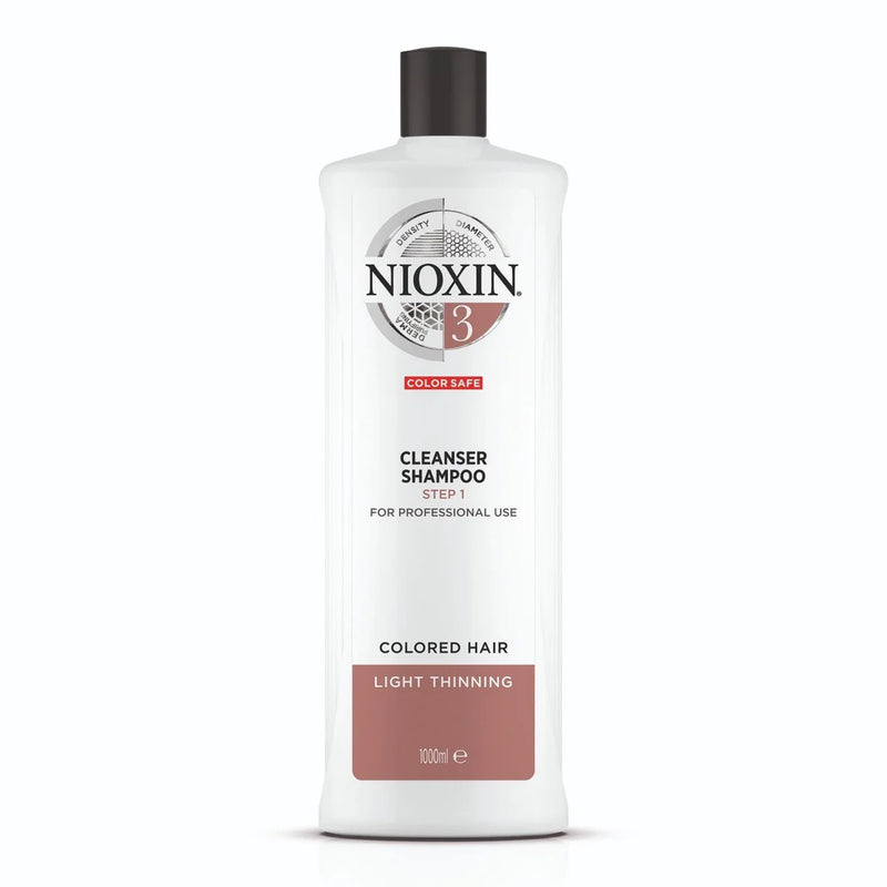 Nioxin System 3 Cleanser 1L Coloured Hair with Light Thinning