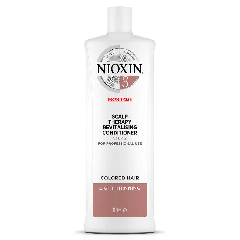 Nioxin System 3 Scalp Revitaliser Conditioner 1L Colored Hair with Light Thinning