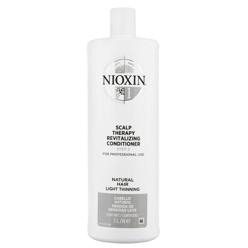 Nioxin System 1 Scalp Therapy Revitalizing Conditioner 1L for Natural Hair with Light Thinning