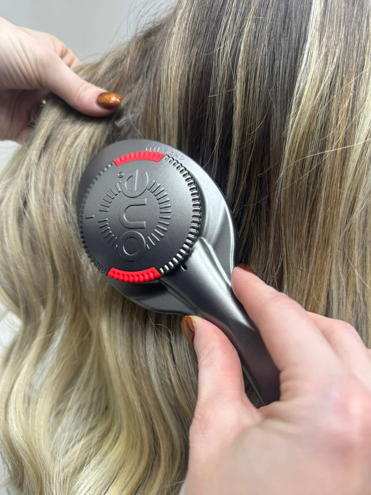 ONE PRO Hair Brush Adjustable Bristle Strength Red - Black Hair Brush ONE
