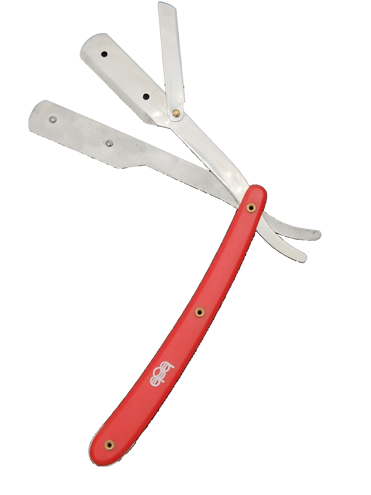 BOB Butterfly Plastic Handle Cut Throat Shaving Razor - Red Razors Bob