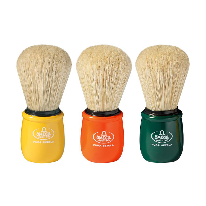 Omega Pure Bristle Shaving Brush 10051 All Colours