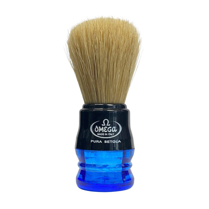 Omega Pure Bristle Shaving Brush 10077 - Blue