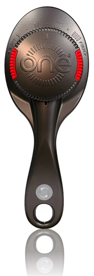 ONE PRO Hair Brush Adjustable Bristle Strength Silver Metallic Edition Hair Brush ONE