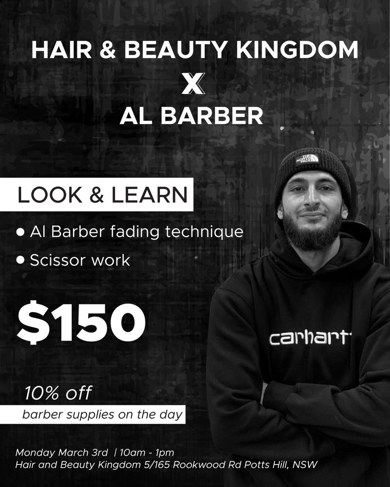 AL Barber Look & Learn Barbering Class Class Hair And Beauty Kingdom