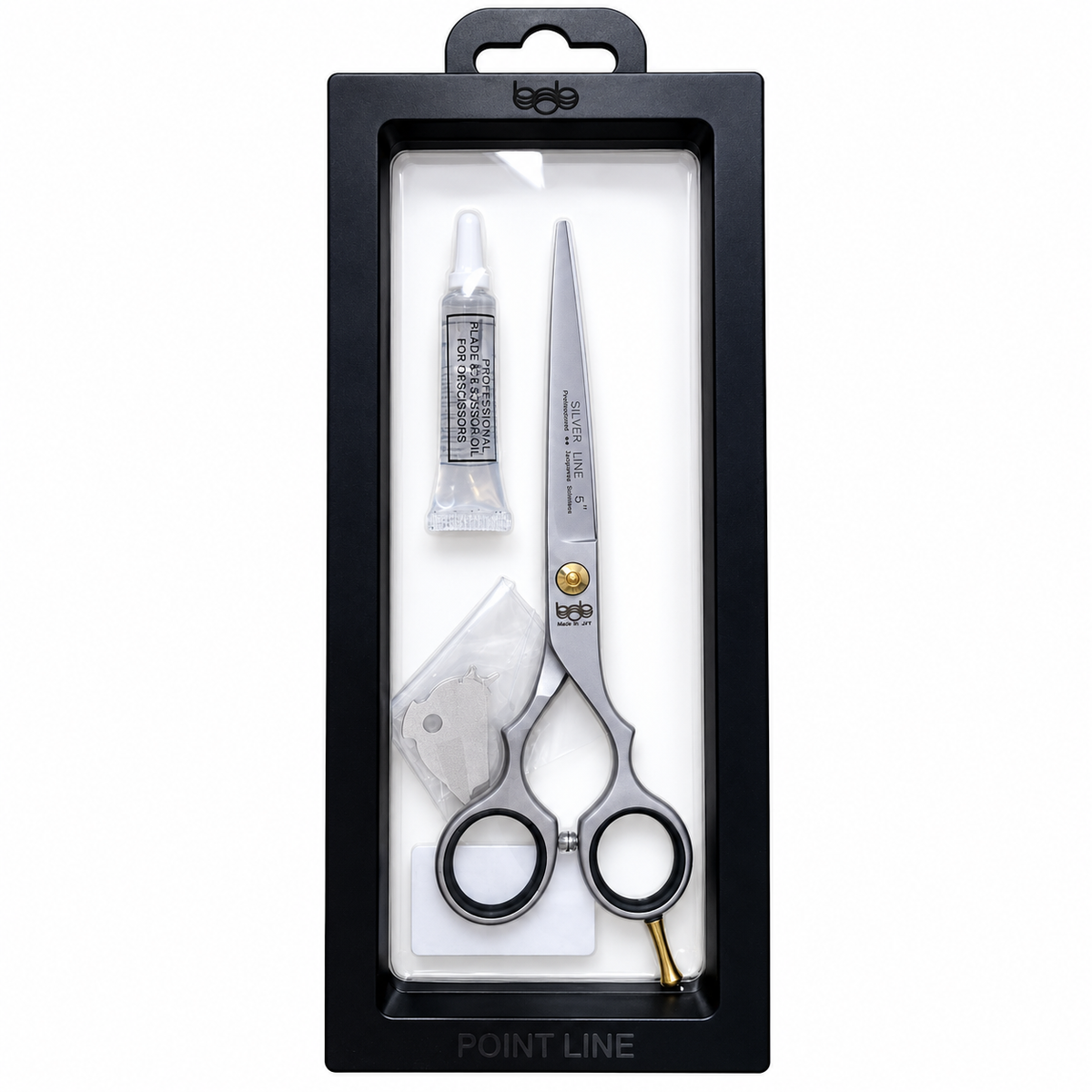 BOB Silver Line Edition 6 Inch Japanese Steel Thinning Scissor 440C - Made In Italy Scissors Bob