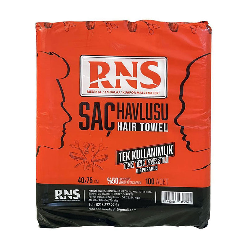 RNS Disposable Hair Towel 40x75cm 100pk
