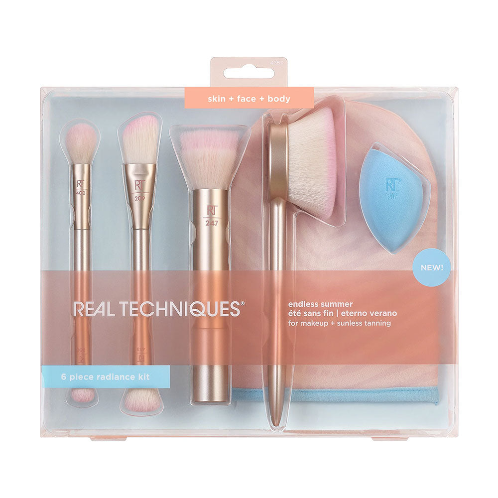 Real Techniques 6 Piece Radiance Brush Kit Makeup Real Techniques