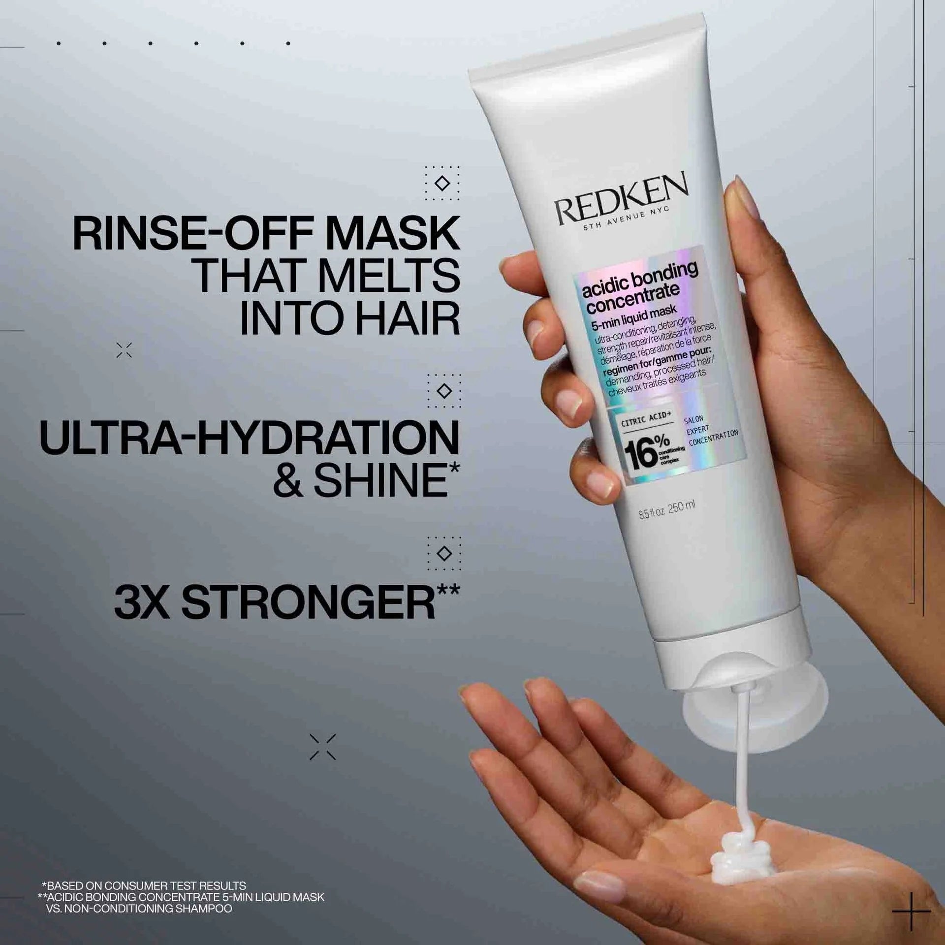 Redken Acidic Bonding Concentrate 5-Minute Mask 250ml 16% Shampoo/Conditioner Redken