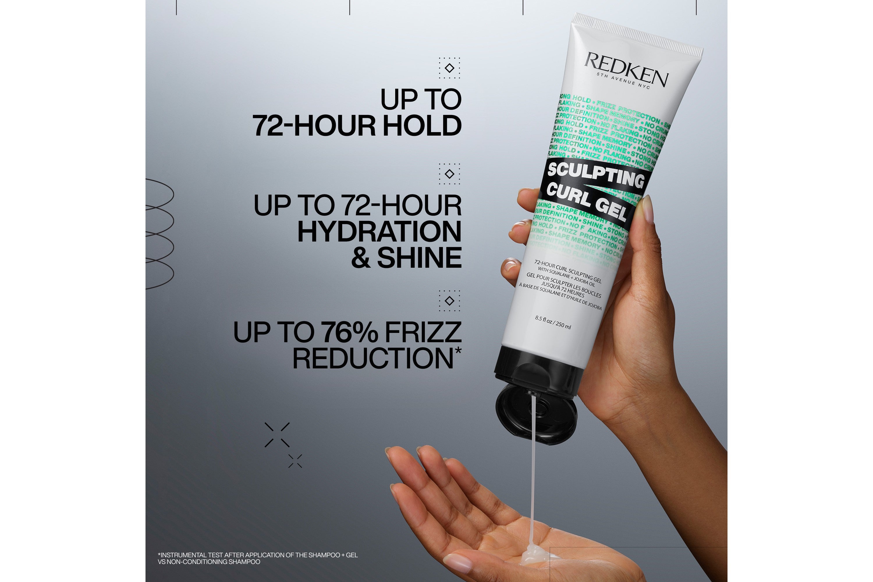Redken Sculpt Curl Gel 250ml Hair Styling Product Redken