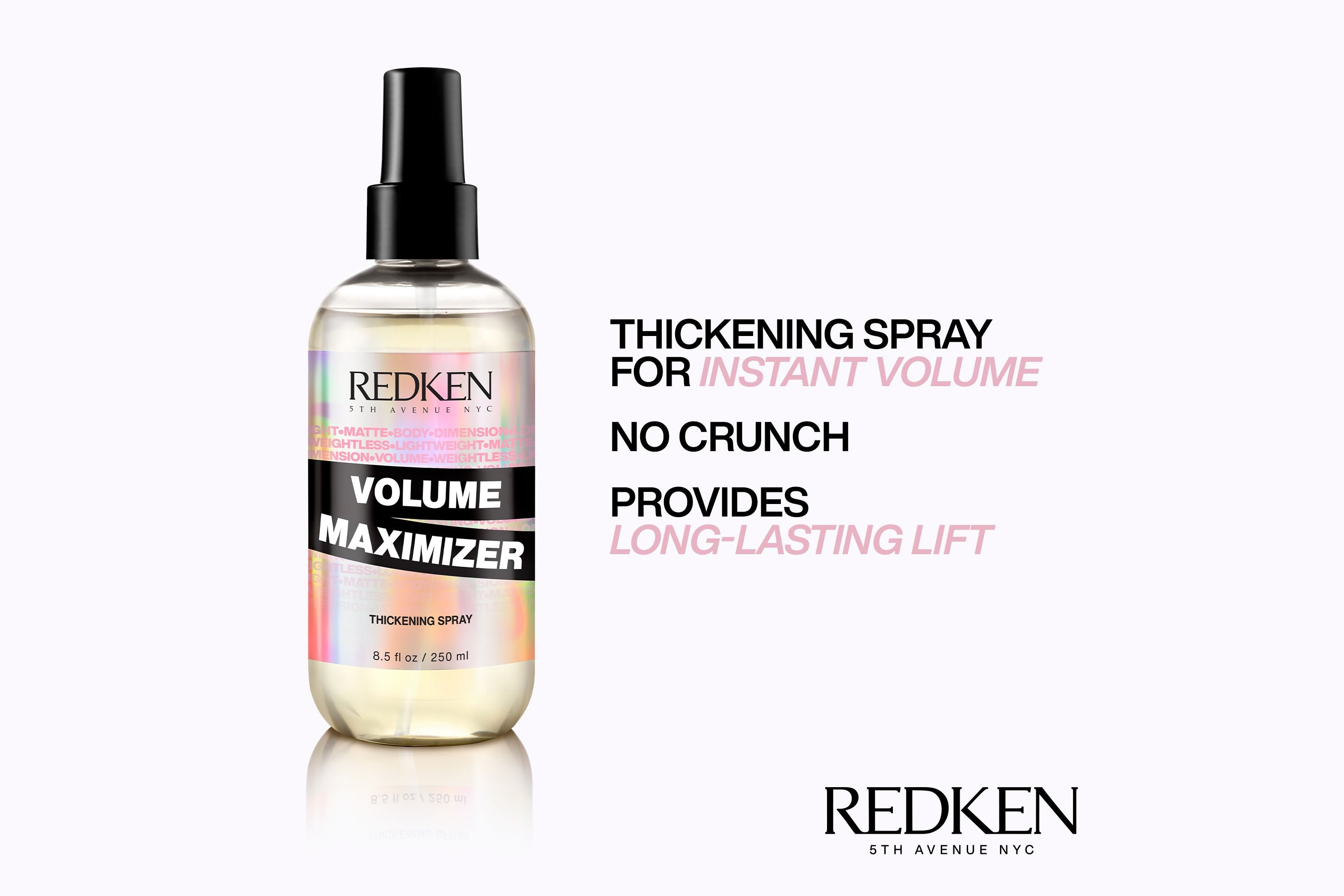 Redken Volume Maximizer Thickening Spray 250ml Hair Styling Product Redken