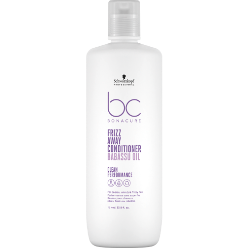 Schwarzkopf Bc Bonacure Clean Performance Frizz Away Conditioner 1L Shampoo/Conditioner Schwarzkopf