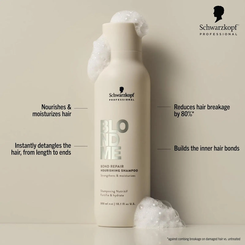 Schwarzkopf BLONDME Bond Repair Nourishing Shampoo 300ml Shampoo/Conditioner Schwarzkopf