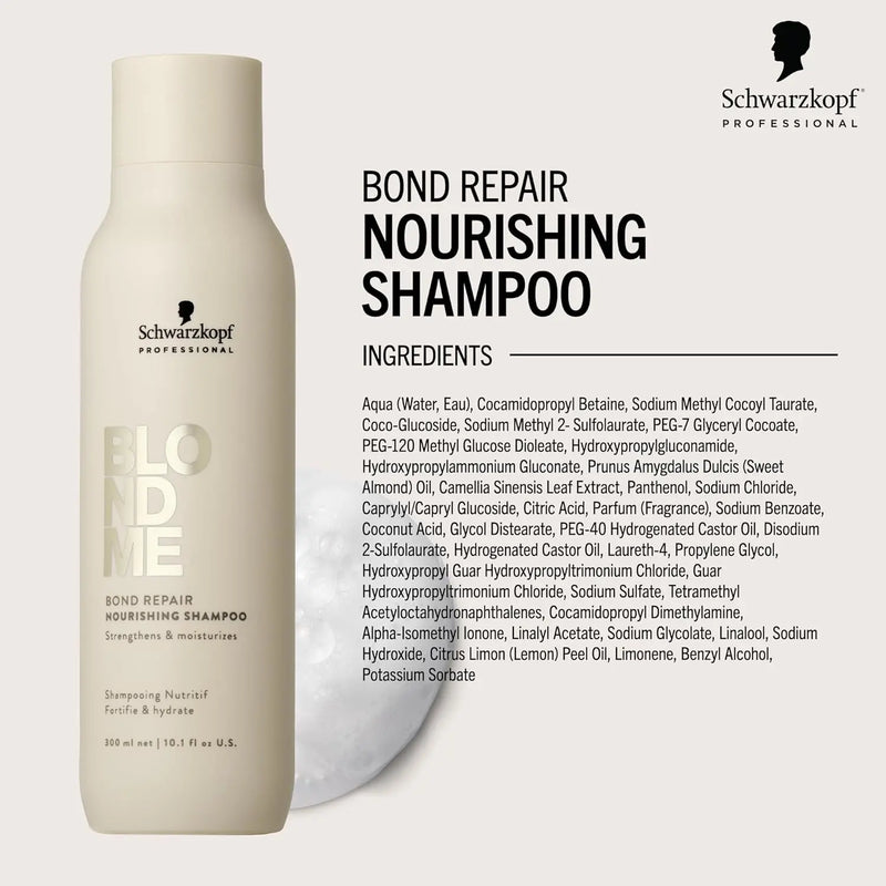 Schwarzkopf BLONDME Bond Repair Nourishing Shampoo 300ml Shampoo/Conditioner Schwarzkopf