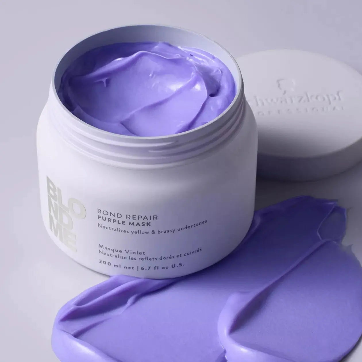 Schwarzkopf BLONDME Bond Repair Purple Mask 200ml Hair Care Schwarzkopf