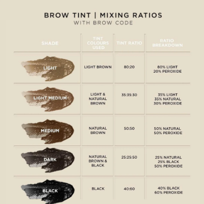 Brow Code Brow Tint Natural Brown 15ml Eyebrow Enhancers Brow Code