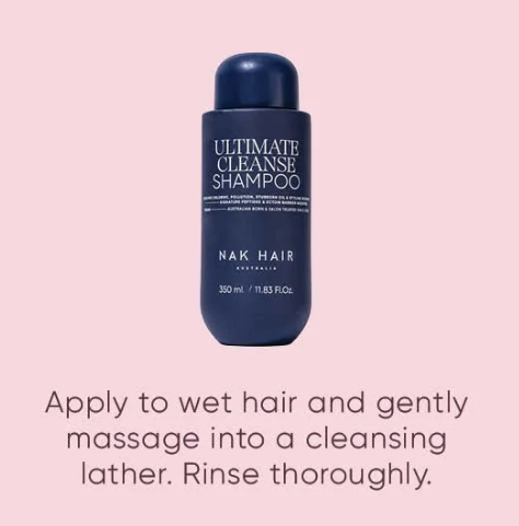 NAK Signature Ultimate Cleanse Shampoo 350ml Shampoo/Conditioner NAK