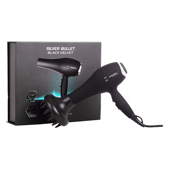 Silver Bullet 2000W Velvet Hair Dryer - Black