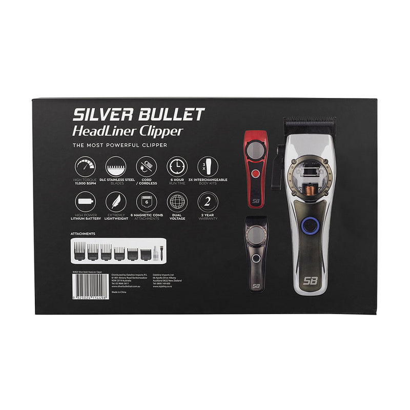 Silver Bullet HeadLiner Clipper Packaging Back