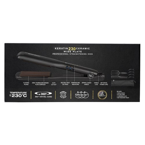 Silver Bullet Keratin 230 Ceramic Tourmaline Digital Wide Plate Hair Straightener - 37mm