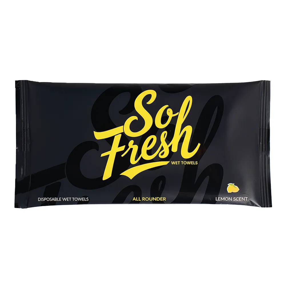 SoFresh All Rounder Salon & Spa Disposable Wet Towel 28cm x 28cm - Box of 30