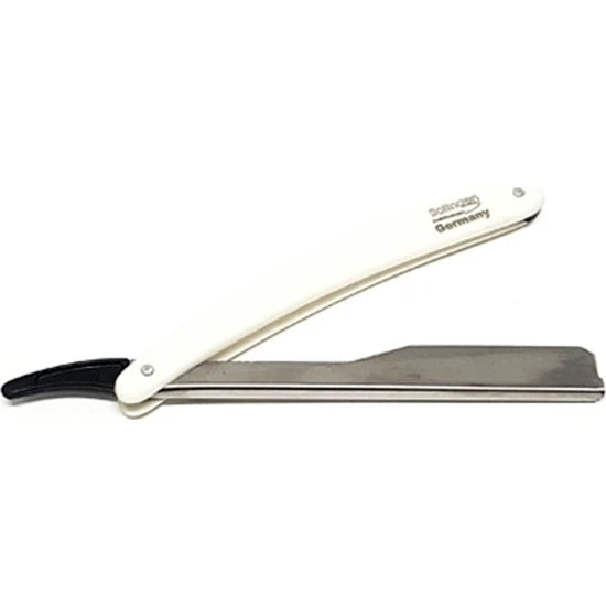 Hydra Tarko Solingen HD-5523 Razor Cut Throat White - Slide Made in Germany Razors Solingen