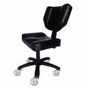 Karma Stanley Adjustable Stool with Back Black 07070102