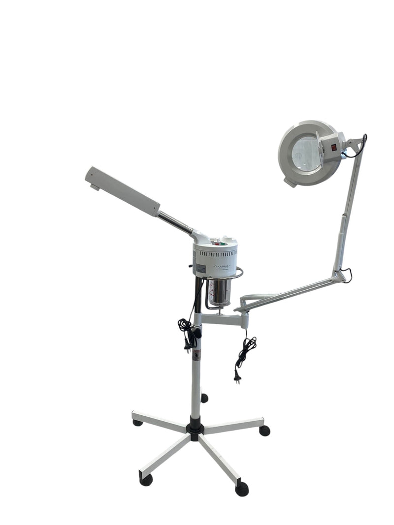 Karma Facial Steamer with Ozone - White and LED Magnifying Lamp 01050410