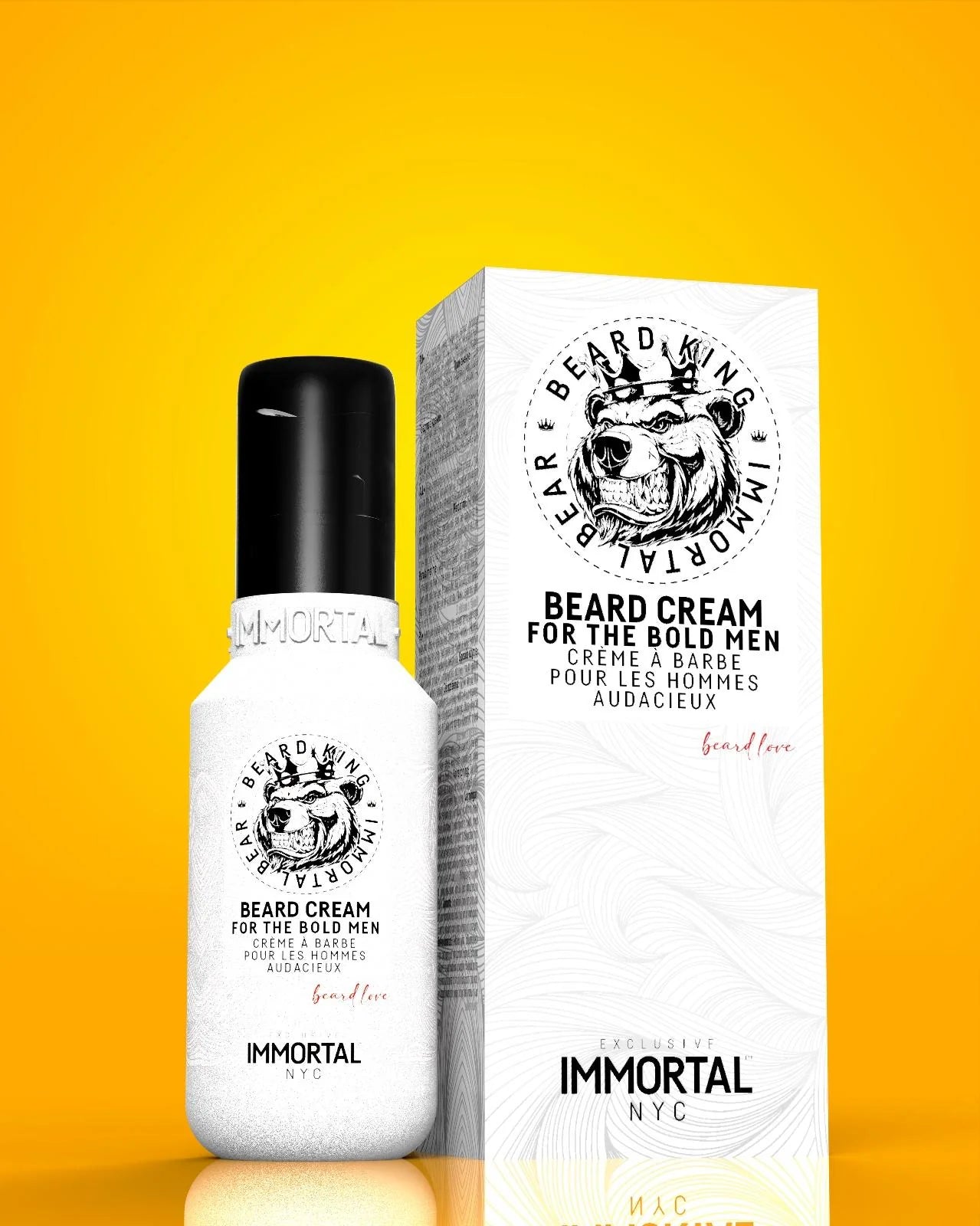 Immortal NYC Beard King Immortal Bear Beard Styling Care Cream 100ml Beard - Moustache Care Immortal