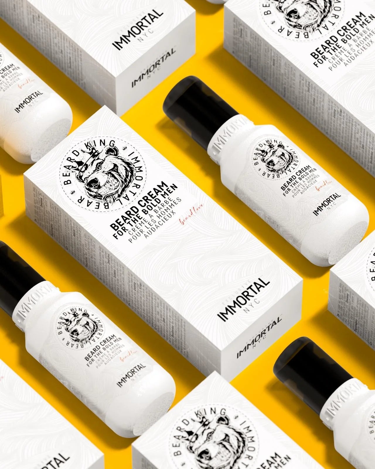 Immortal NYC Beard King Immortal Bear Beard Styling Care Cream 100ml Beard - Moustache Care Immortal