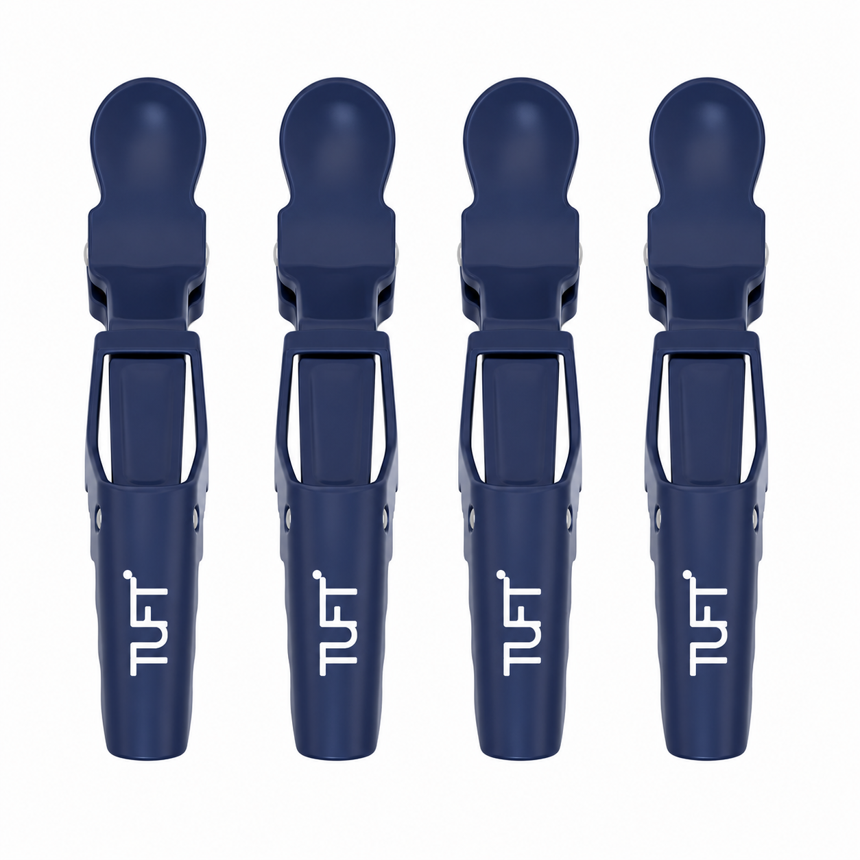 TUFT T-REX Crocodile Hair Clip 4pk - Ocean Blue Hair Clips- Ties - Accessories Tuft