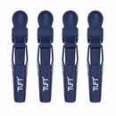 TUFT T-REX Crocodile Hair Clip 4pk - Ocean Blue Hair Clips- Ties - Accessories Tuft