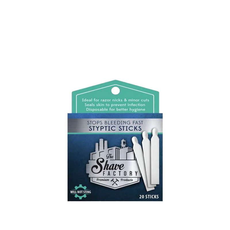 The Shave Factory Shaving Factory Styptic Sticks 20pk Shaving Products The Shave Factory