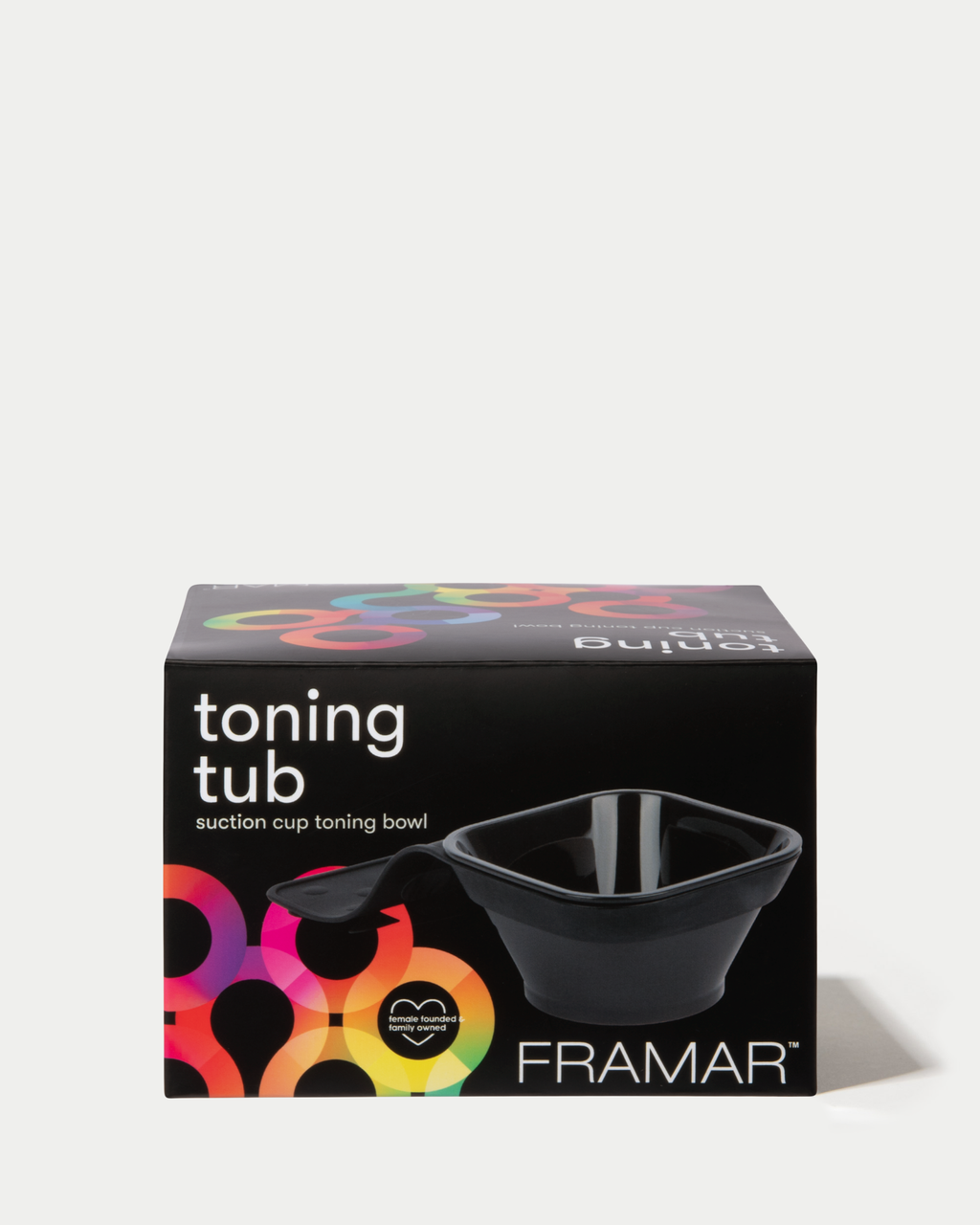 Framar Toning Tub Suction Cup Tint Bowl with Basin Attachment Colouring Accessories Framar