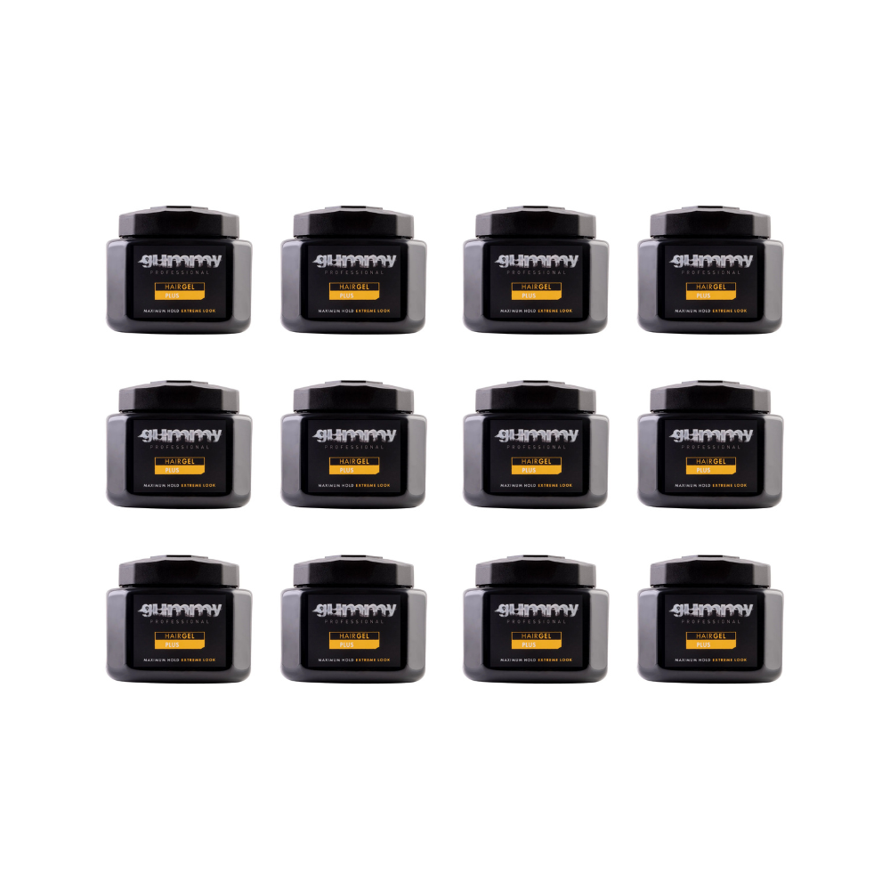 12x Gummy Professional Hair Gel Plus 700ml (Carton Deal) Hair Gel Gummy