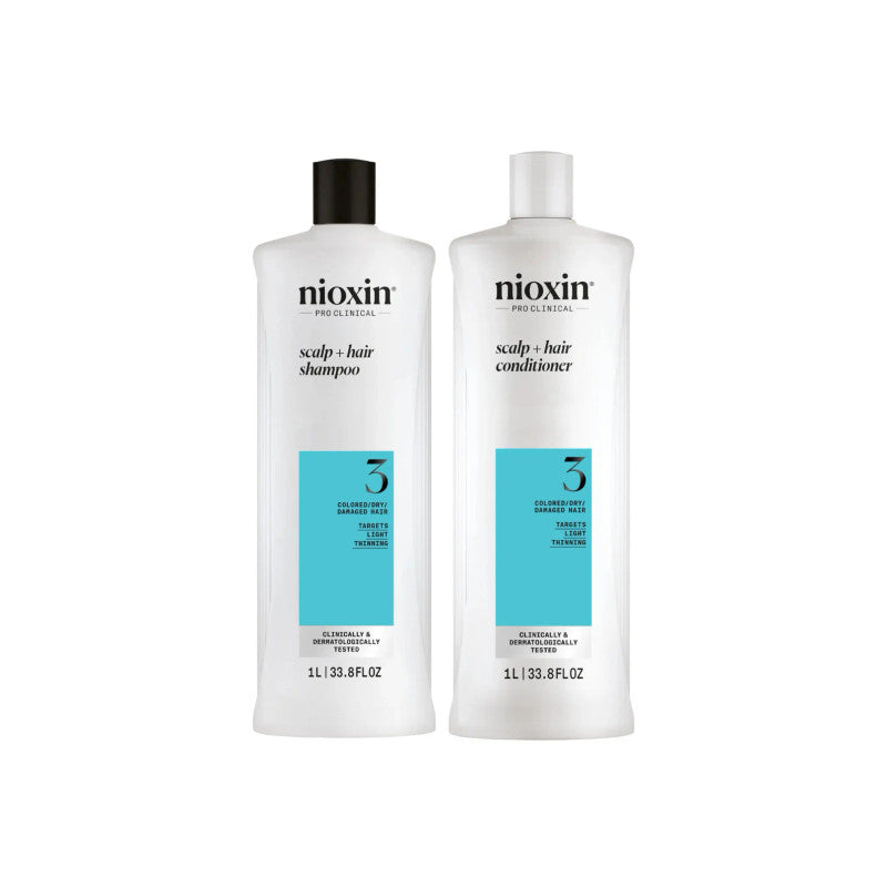 Nioxin No. 3 Shampoo and Conditioner Duo 1L Shampoo/Conditioner Nioxin