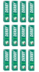 Derby Shaving Cream 12 Pack Bundle - Professional Turkish Shaving Cream Tube 100g - Natural Scent Shaving Product Derby