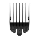 Wahl No. 6 Plastic Tab Attachment Comb 3/4inch Black Retail Wahl
