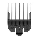 Wahl No. 2 Plastic Tab Attachment Comb 1/4inch Black Retail Wahl