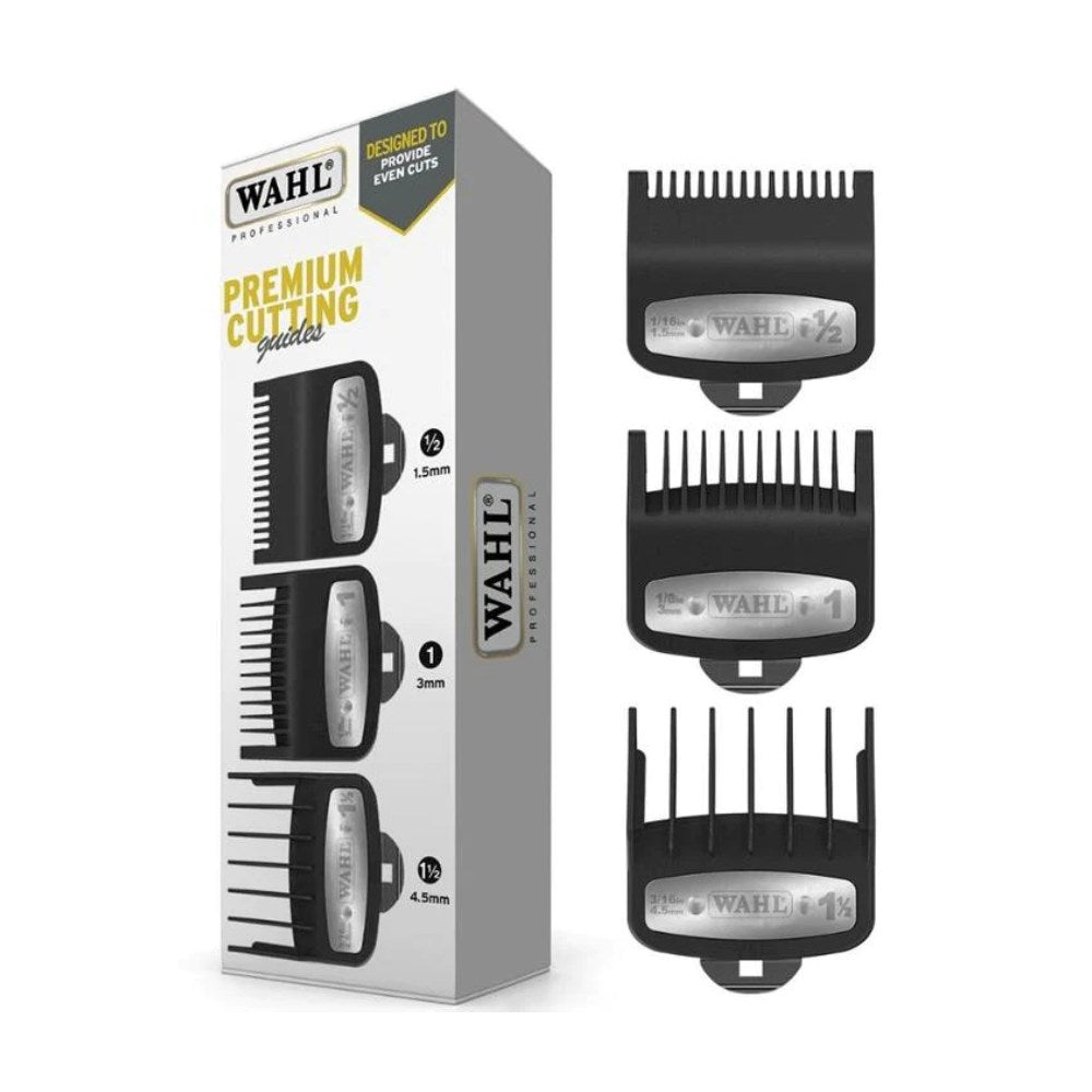 Wahl Premium Attachment Cutting Guides 3pk Clipper/Trimmer Attachment Wahl