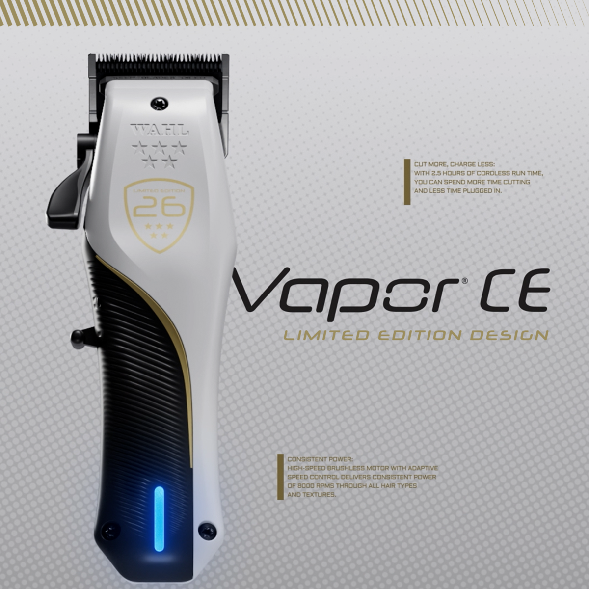 Wahl Vapor Clipper Championship Edition - With Bonus Charging Stand